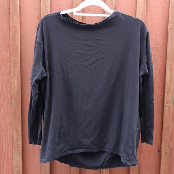 Lululemon Faded Black Long Sleeve Workout Yoga Shirt Top size Large Women - Picture 15 of 15